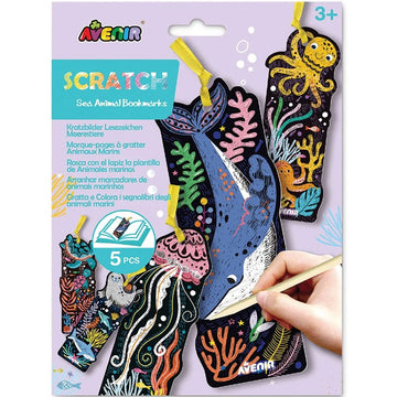 Avenir | Scratch Art - Sea Animal Bookmarks