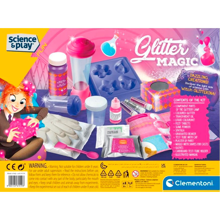 Clementoni | Science and Play - Glitter Magic Laboratory