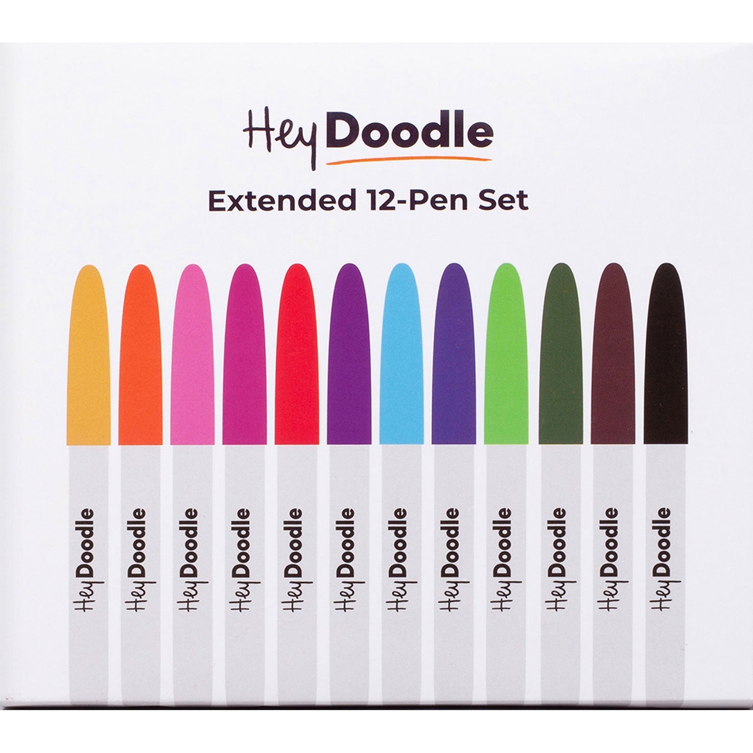 Hey Doodle | Extended Pen Set - 12 Piece