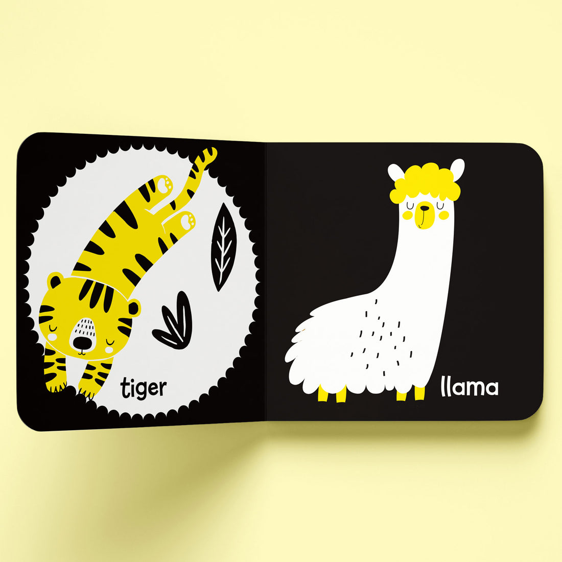 Hinkler | High Contrast Neon Board Book - Baby's First Animals