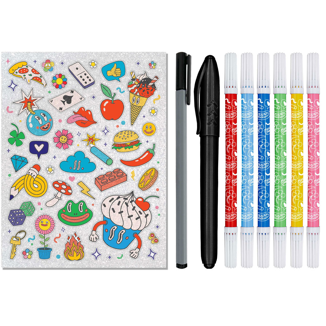 Hinkler | Kaleidoscope - Doodling World Colouring Kit