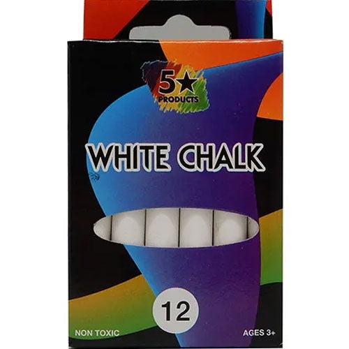 Five Star | White Chalk - 12 Pieces