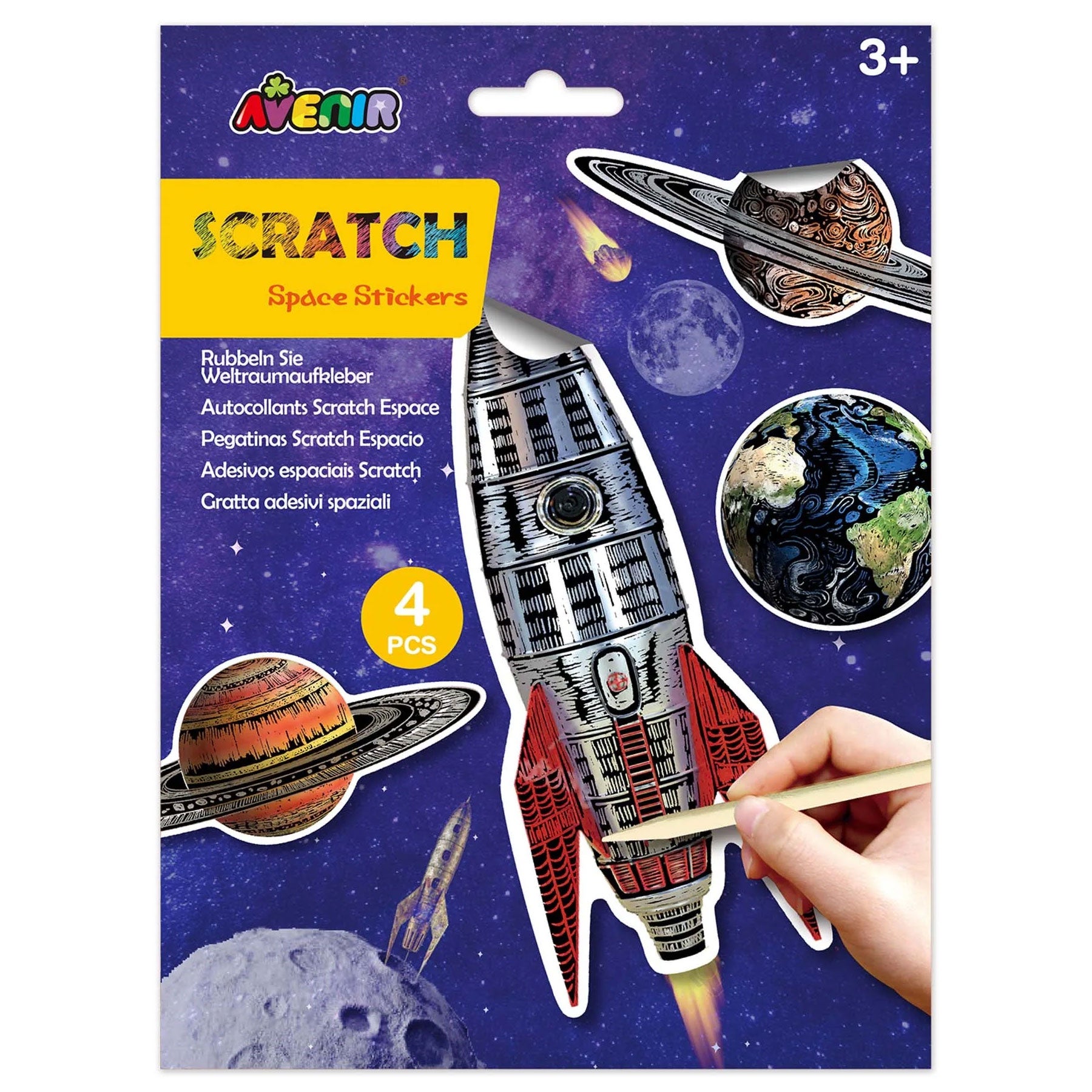 Avenir | Scratch Stickers - Space