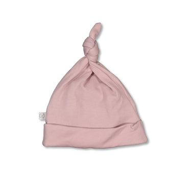 Burrow & Be | Merino / Bamboo Top Knot Hat - Dusty Rose