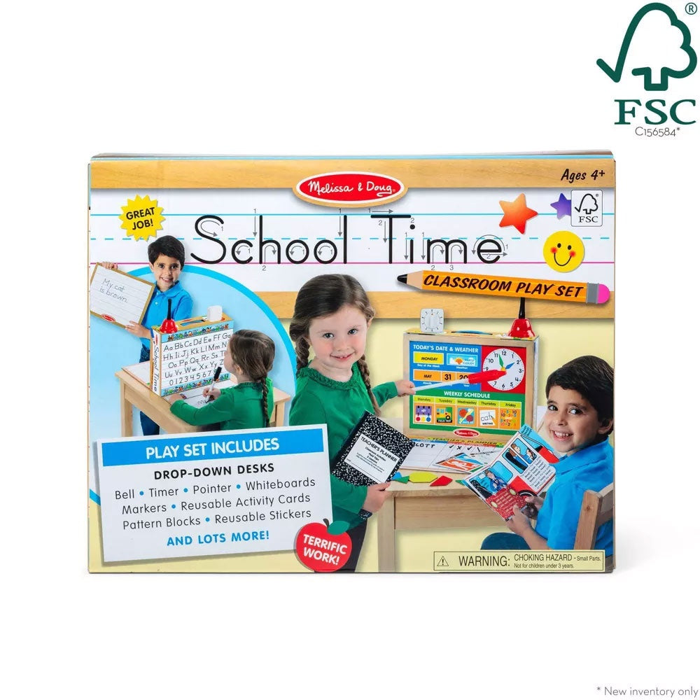 Melissa & Doug | School Time! Classroom Play Set