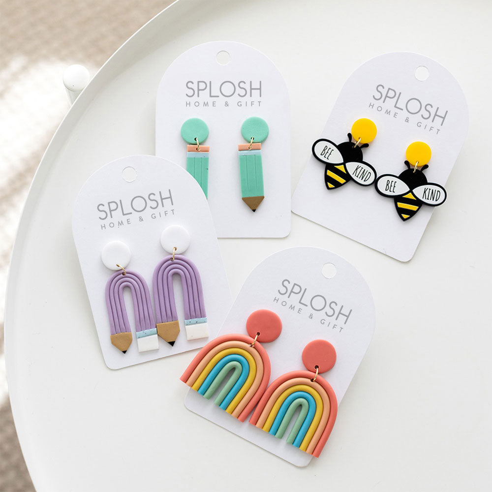 Splosh | Earrings - Purple Pencil