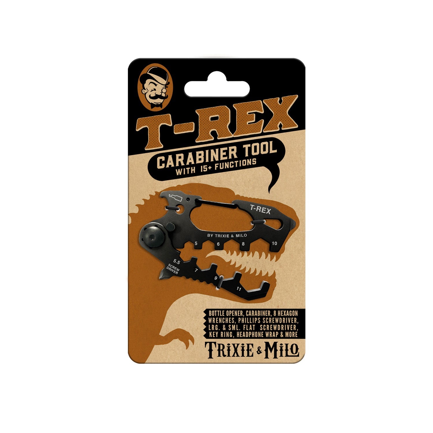 Trixie & Milo | Carabiner & Multi Tool -T-Rex