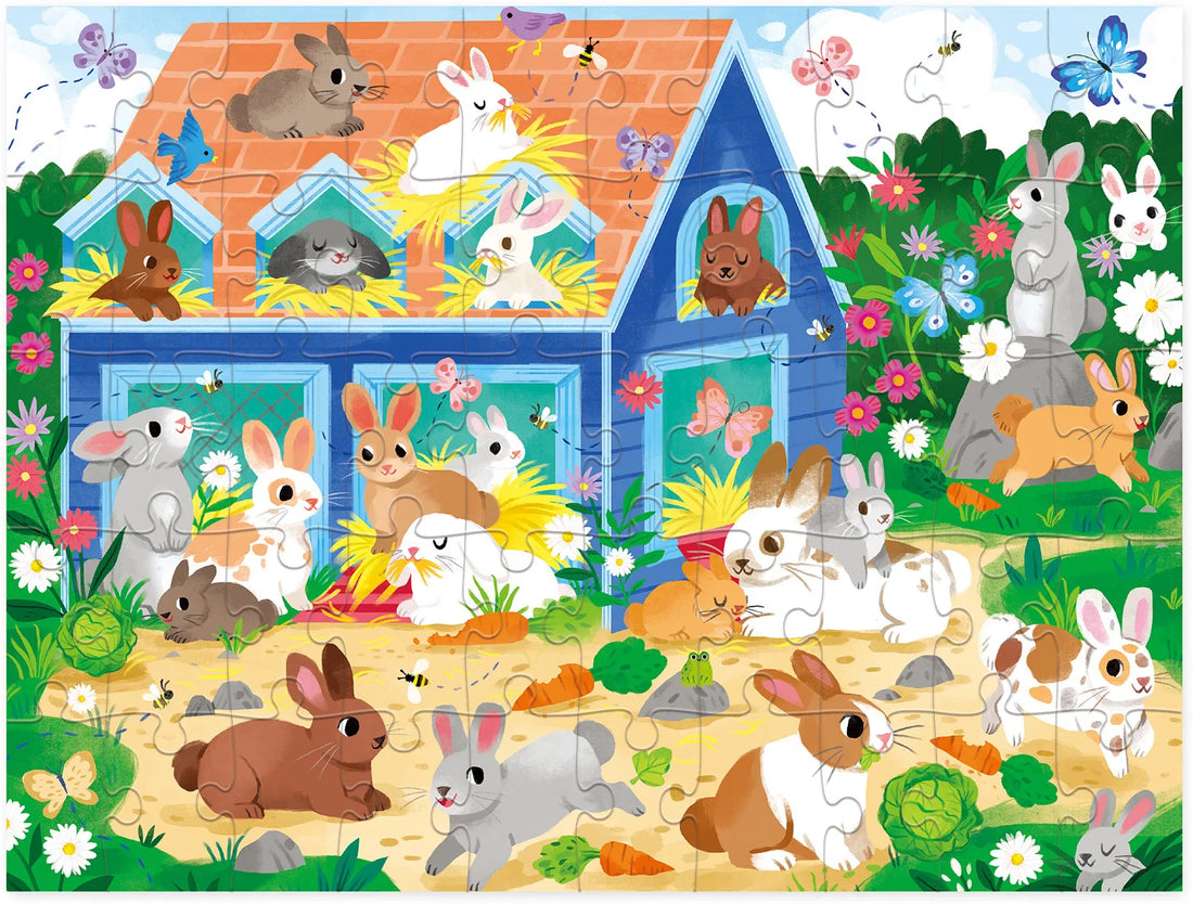 Crocodile Creek | Puzzle - Bunny House - 50 Piece