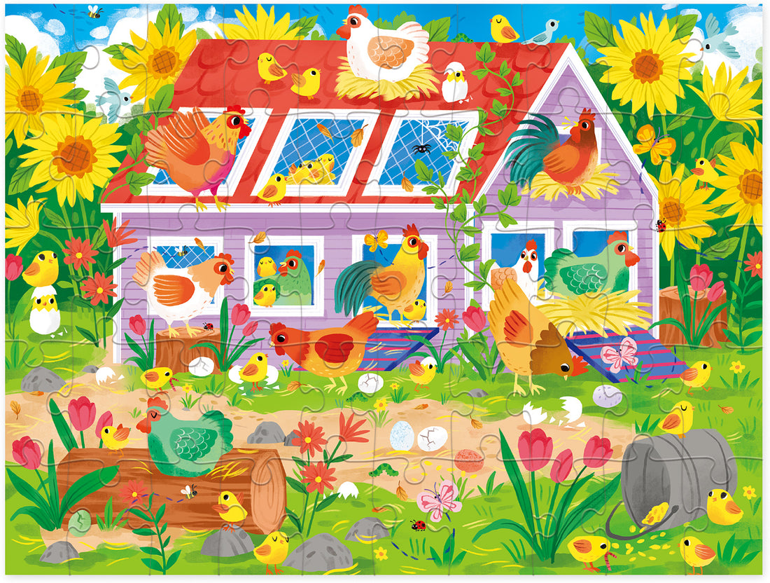 Crocodile Creek | Puzzle - Chicken Coop - 50 Piece