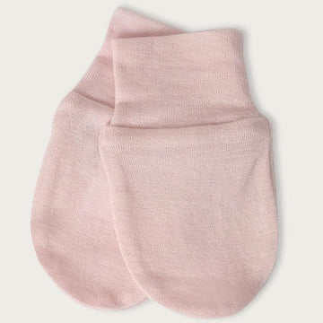 Babu | Merino Scratch Mittens - Chalk Pink