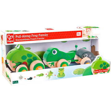 Hape | Pull Along Frog Family