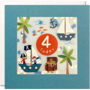 James Ellis | Shakies Birthday Card - Four Today - Pirates