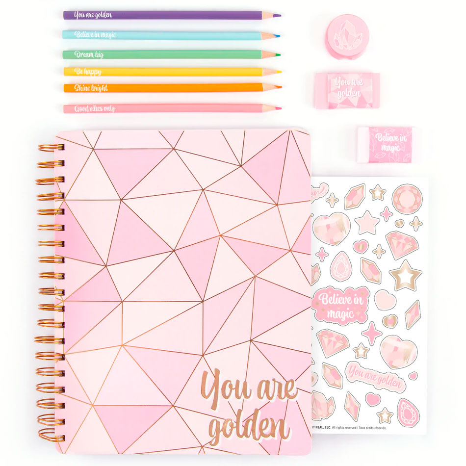 Make It Real | 3C4G - All In 1 Sketching Kit - Pink And Gold