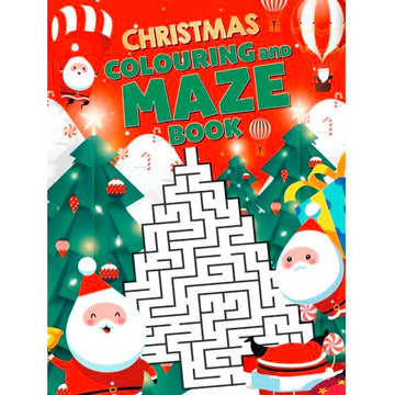 Christmas Colouring And Maze Book